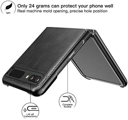 Foluu za Samsung Galaxy Z Flip Case/Z Flip 5G Case, Galaxy Z Flip 5G kožna torbica, Ultra tanka