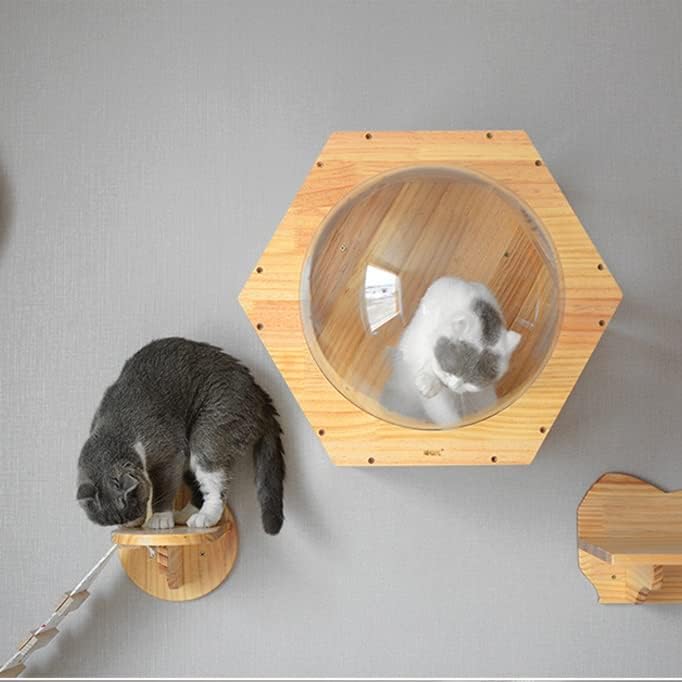 GRETD DIY zidni penjački okvir za mačke mačka Drvo mačka igračka svemirska kapsula za igru kuća
