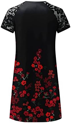 T Shirt Dress plus Size žene-haljina za žene Casual dužine koljena