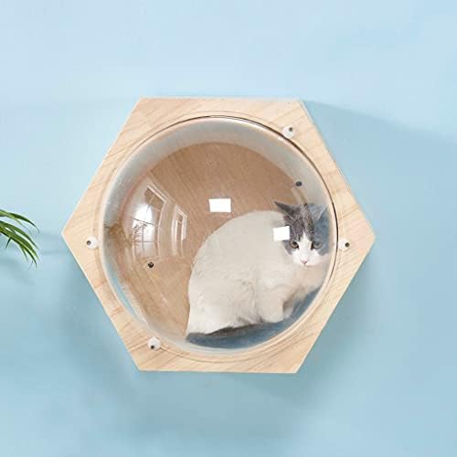 WYFDP DIY zidni penjački okvir za mačke mačka Drvo mačka igračka svemirska kapsula za igru kuća pećina Mačić