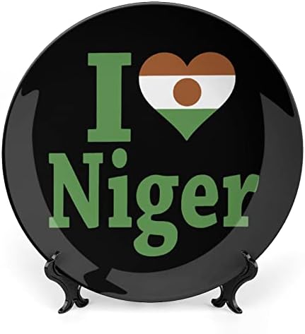 Volim Niger Flagceramičku dekorativnu ploču sa šarkim kostima Kina Početna ploča za kućnu kuhinju