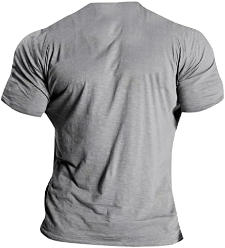 Sretna košulja od 4. jula, Muška Ležerna kratka rukava sa štampanim okruglim vratom mekana i prozračna