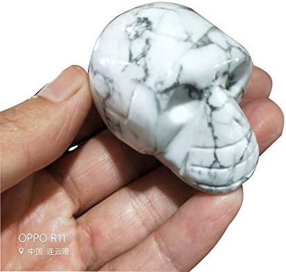 2 inčna ručno rađena prirodna rock kvarcna kristalna isklesana lobanja Realistična fengshui ljekovitljivost
