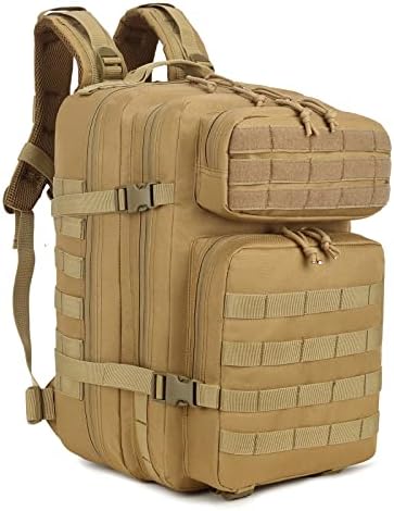 YakedA taktički ruksak za muškarce, 45l velika 3-dnevna vojska molle Assault Pack preživljavajući