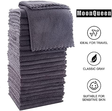 MOONQUEEN Ultra Soft Premium set krpa za pranje - 12 x 12 inča - pakovanje od 24 - brzo sušenje - visoko
