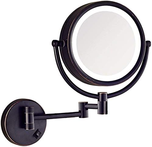 GRUNI zidno ogledalo za šminkanje koje uvećava ogledalo za ispraznost fleksibilni guski vrat i usisavanje zaključavanja, produžna ruka