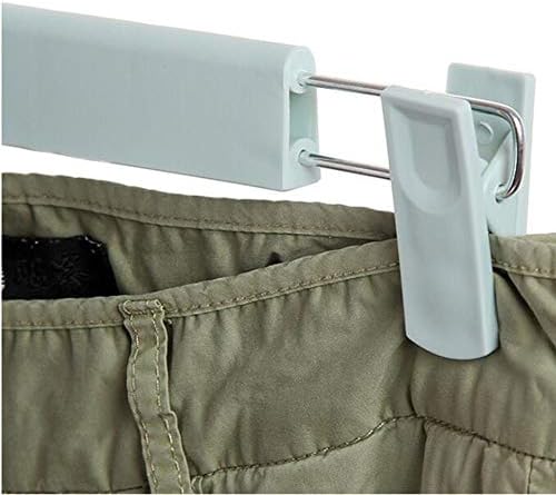 Yumuo Podesivi održivi non klizni nosač s kopčom za traperice ručni rublje, vješalice za plastične hlače,