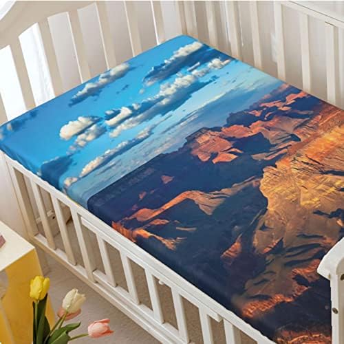 Grand Canyon Tema sa opremljeni krevetić, standardni madrac sa krevetom ugrađeni list mekani mali toddler