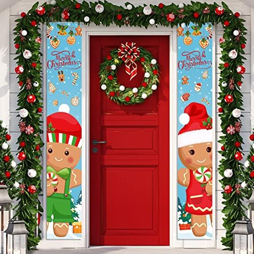 2 kom božićna trijema potpisuje se potpisuje na vratima na vratima božićni viseći vrata za vanjsku unutrašnju
