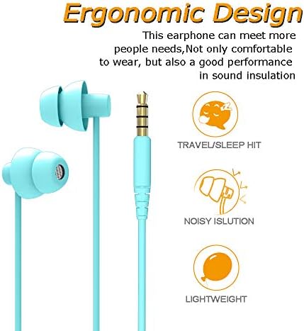 MaxRock spavanje - buka Izolati uši za uši za spavanje slušalice sa jedinstvenim ukupnim mekim silikonskim