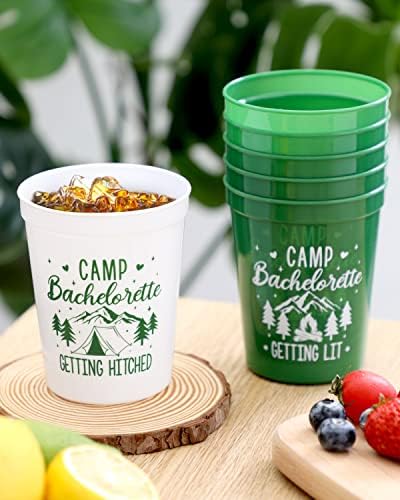 Camp Nefelibata Bachelorette Party Plastične čaše 12pcs Camping Stadion Šalice postavljanje svadbene