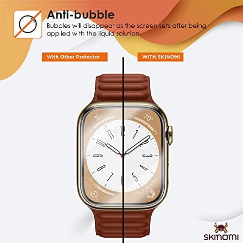 Skinomi zaštitnik ekrana Kompatibilan je sa Apple Watch Series 8 Clear TechSkin TPU anti-bubble