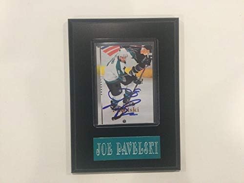 Joe Pavelski potpisao autogramiranu karticu Plaketa SJ San Jose Sharks B - NHL autogramene hokejske kartice