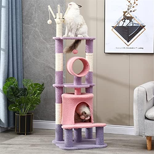 Tddgg mačka grebalica za drvo Tower Condo namještaj ogrebotine mačke skakačka igračka Igrajte