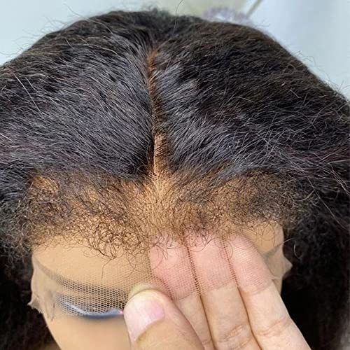 Crystal HD 13x6 ljudska kosa Jakijeve perike sa Nastranom kovrčavom dječjom kosom 150% gustoće duboki Razdjeljak