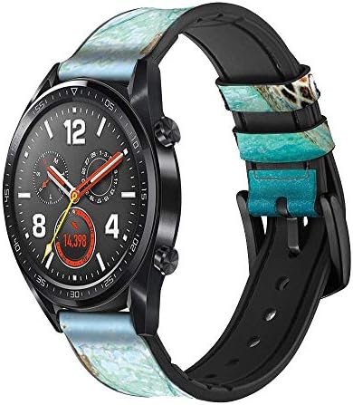 CA0164 Ocean Sea kornjača kožni pametni kaiš za satu za ručni sat smartwatch pametni sat