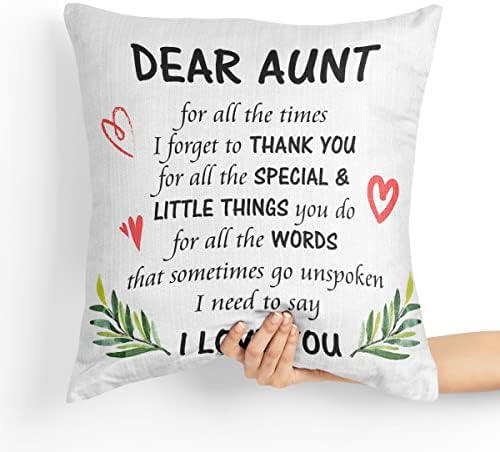 Značajne drage tetke citati koje trebam reći da te volim jastuk navlake Dekor poklon - teta jastuk