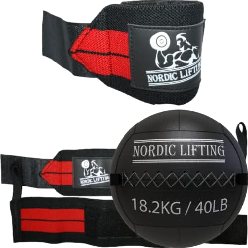 Nordijski podizanje zgloba 1p - Crveni snop sa zidnom kuglicom 40 lb