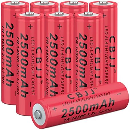 CBJJ 3.7 V 14500 baterija 3.7 V 2500mah punjiva baterija za baterijsku lampu & amp; igračke