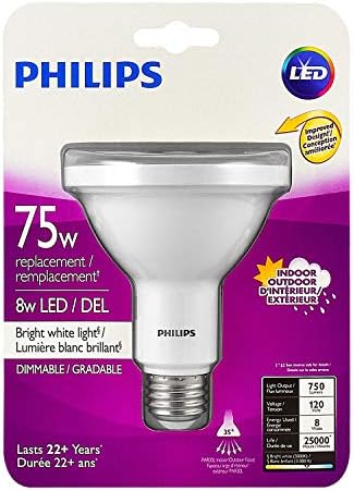 Philips PAR30 LED dugačka Bela sijalica 750-lumena, 3000k zatamnjiva, 8W , mokra lokacija unutrašnja-Vanjska,