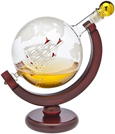 Whisky Decanter Globe - za alkohol, viski, burbon, votku ili vino-850ml