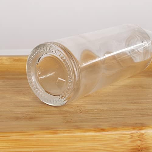 CoSidea 6 kom praznu 60ml / 2 oz Jasne staklene boce sa drvenim bambusom kapljica za sječenje za serum i esencijalno