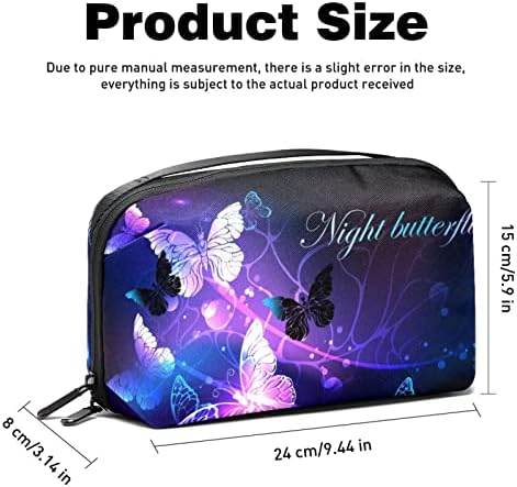 Vodootporne kozmetičke torbe, purple butterfly light putne kozmetičke torbe, multifunkcionalne prenosive torbe