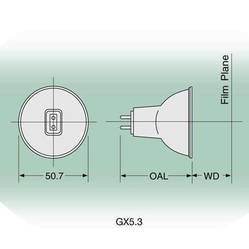 OSRAM EKP / ENA 80w 30V MR16 volfram halogena lampa