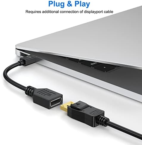 Uvoli Mini DisplayPort za DisplayPort adapter 2-pakovanje, mini DP do DP adaptera muški do ženskog