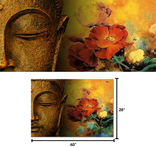 Vizuelni umjetnički dekor veliki dobro dizajniran zidna Umjetnost Buddha platna slika statua Buda Slike Slike