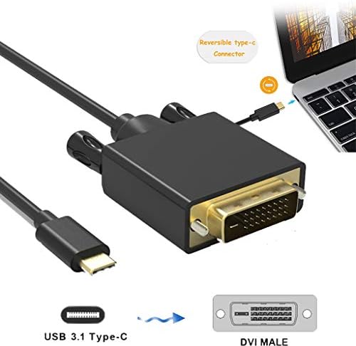 Yiisu o1518i USB tip C u DVI adapter puni 1080p video audio CONVERTER CONVERTE CABLE CORD