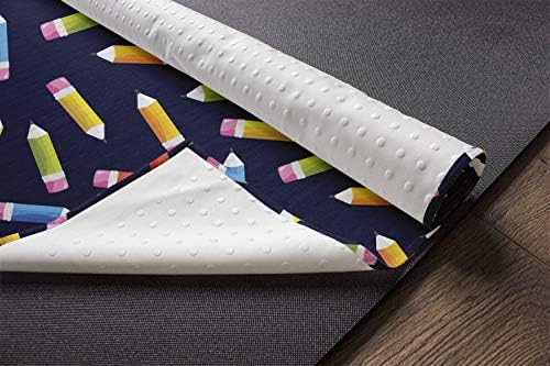 Ambesonne Colorful Yoga ručnik, natrag na olovke u boji Umjetnik Sreća Dizajn, neklizajući znoj Apsorpcijski
