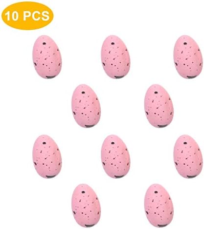 Baishitop simulacija 10pcs DIY ukrasi plastična šarena svijetla uskrsna jaja plasticeggs ukras i objesi kćeri