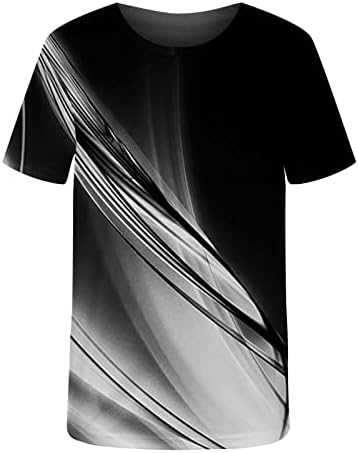 Kratke rukave majice za muškarce 3D Print grafički Tee 2023 ljetni trendi fitnes atletske majice