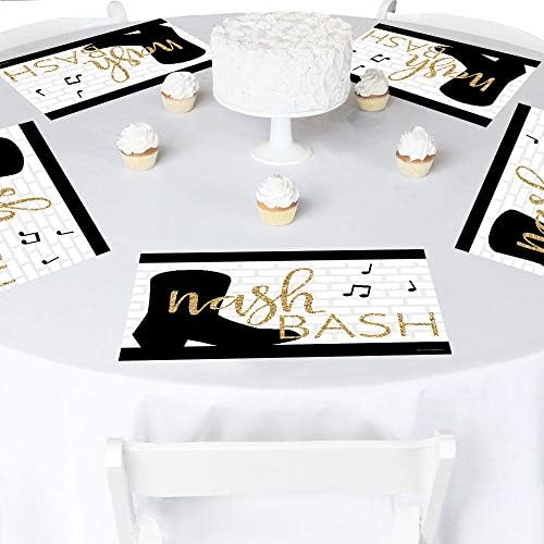 Velika tačka sreće Nash Bash - ukrasi za zabave - Nashville Bachelorette Party Placemats - set od 16