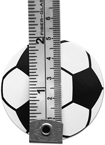 Novel Merk Soccer Sports Ball Vinil naljepnice - 2 Okrugli pojedinačni naljepnici za laptop, boca