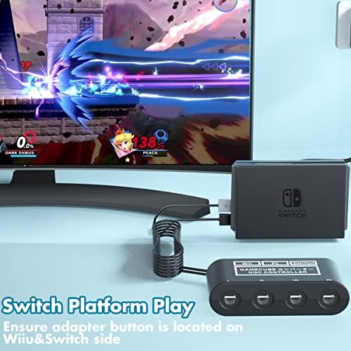 CLOUDREAM GameCube kontroler Adapter za Switch Gamecube Adapter Wii U i PC, Super Smash Bros izbor podržava