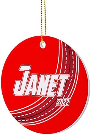 Božićni ukrasi Ball Sports Lover prilagođeno ime keramički Ornament kućni ured Božić okrugli