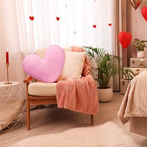 Slatka srce pliš jastuk 14 X 17 inča Fluffy srce oblik Jastuk igračka bacanje jastuci punjeni srce