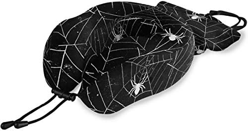 Alaza putni jastuk, pozadina za nožnu vješticu crno-bijelu grunge sa Spiderwebs Mekani jastuci
