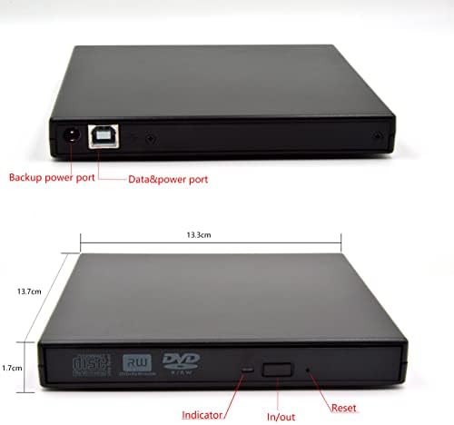 MOCATEC USB DVD CD Player Burner Drive Vanjski prijenosni eksterni DVD pogon Burner Writer Palyer optički