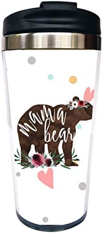 Waldeal Mama Bear Travel Cug sa okretnim poklopcem, boca od nehrđajućeg čelika, boca za čašu od nehrđajućeg