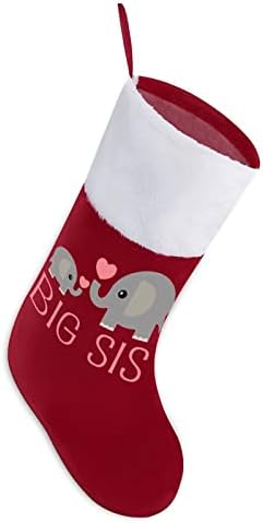 Slon velika sestra Božićne čarape Viseće čarape Ispis Xmas Tree Kamin ukrasi
