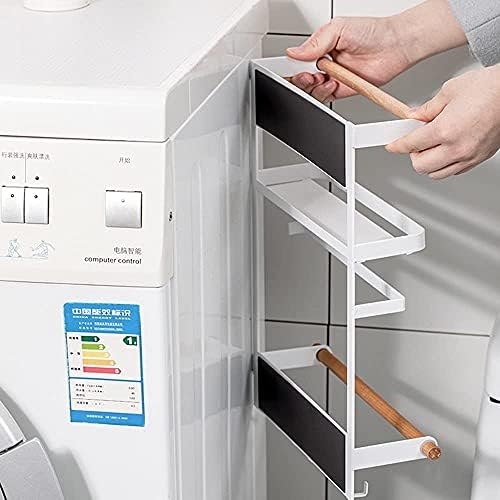 DIJIAMU držač kuhinjske role sa slobodnim stojećim magnetom polica za frižider sa policama papirni peškir držač