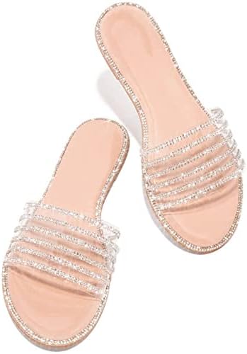 Sandale za rhinestone za žene, žene Dreske sandale Glitter sandale, fantastične sandale za žene
