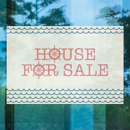 CGsignLab | Kuća na prodaju -Natični val prozor Cling | 30 x20