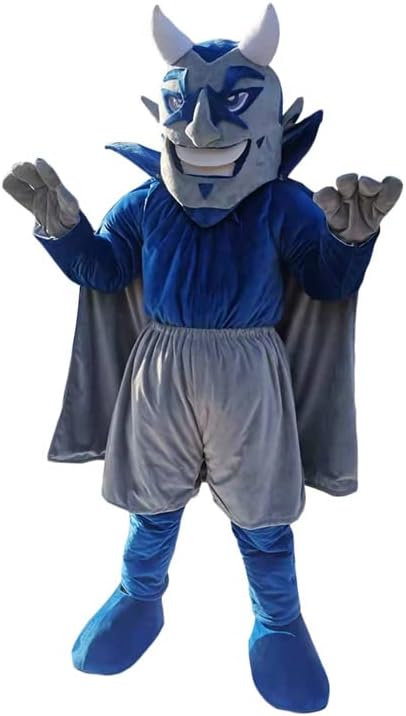 Crtani maskota plava đavoli crtani kostim maskota za zabavu za odrasle Cosplay, smeđa, plava