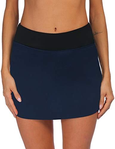 COOrun ženska teniska suknja sa džepnom loptom Golf suknja lagana mrežasta aktivna Skort sa šortsom za