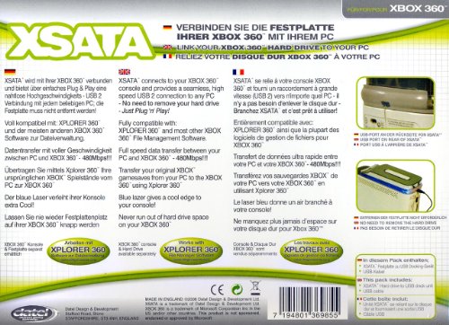 Datel DUS0173 XSATA Xbox 360 USB sistem za povezivanje čvrstog diska - Povežite svoj Xbox 360 čvrsti disk