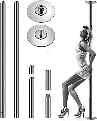 COMMOPO striptizerski stupovi za predenje statičkih stupa za ples za spavaću sobu, 45 mm Izmjenjivi